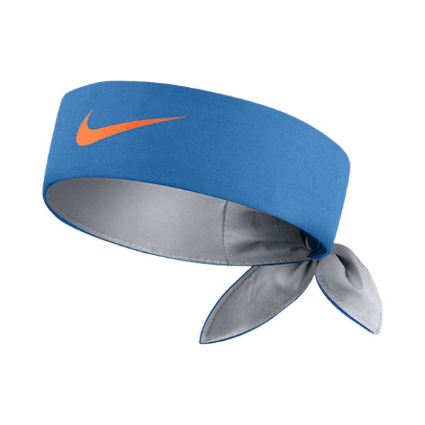nike headband blue orange tick