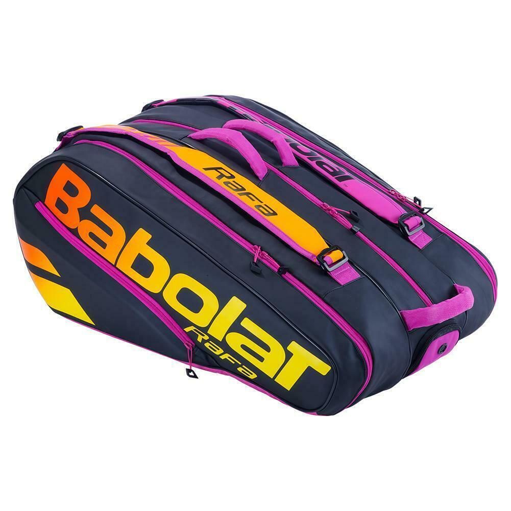 BABOLAT PURE AERO RAFA 12R BLACK ORANGE PURPLE 1